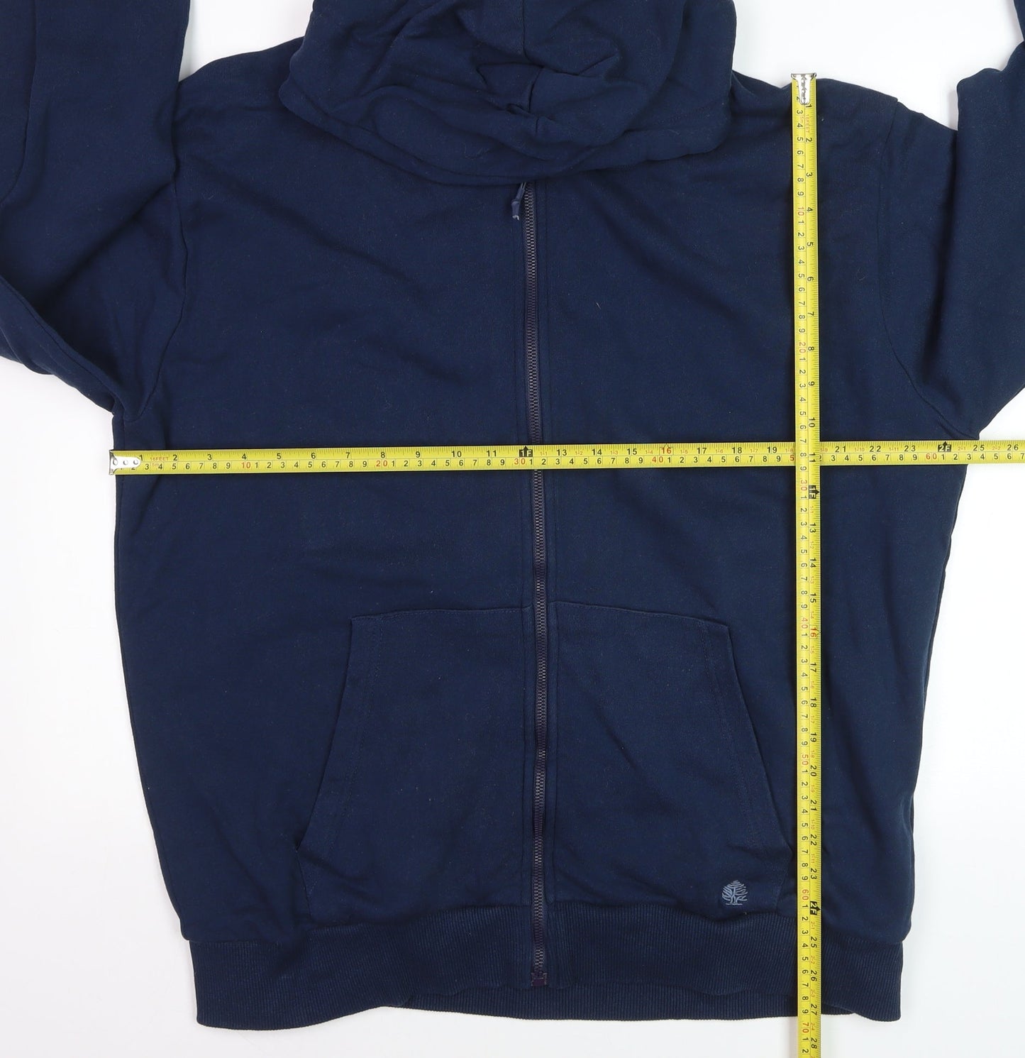 Springfield Men’s Blue 2XL Full Zip Hoodie Cotton Blend