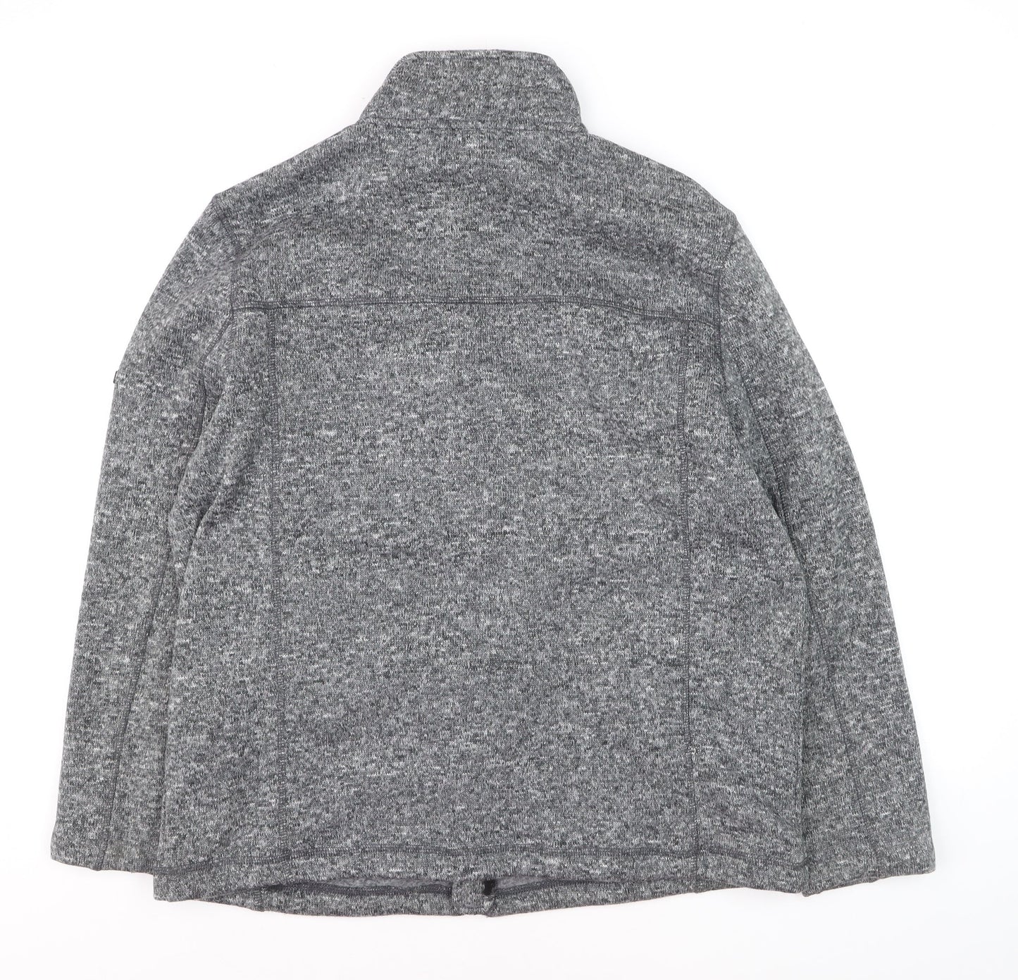 TOG24 Men's Grey Full Zip Fleece Jacket L Outdoor Sweatshirt