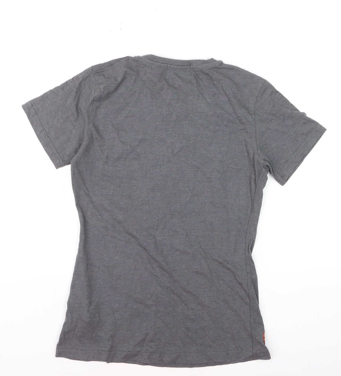 Jameson Mens Grey Graphic Logo T-Shirt Size L Cotton Blend