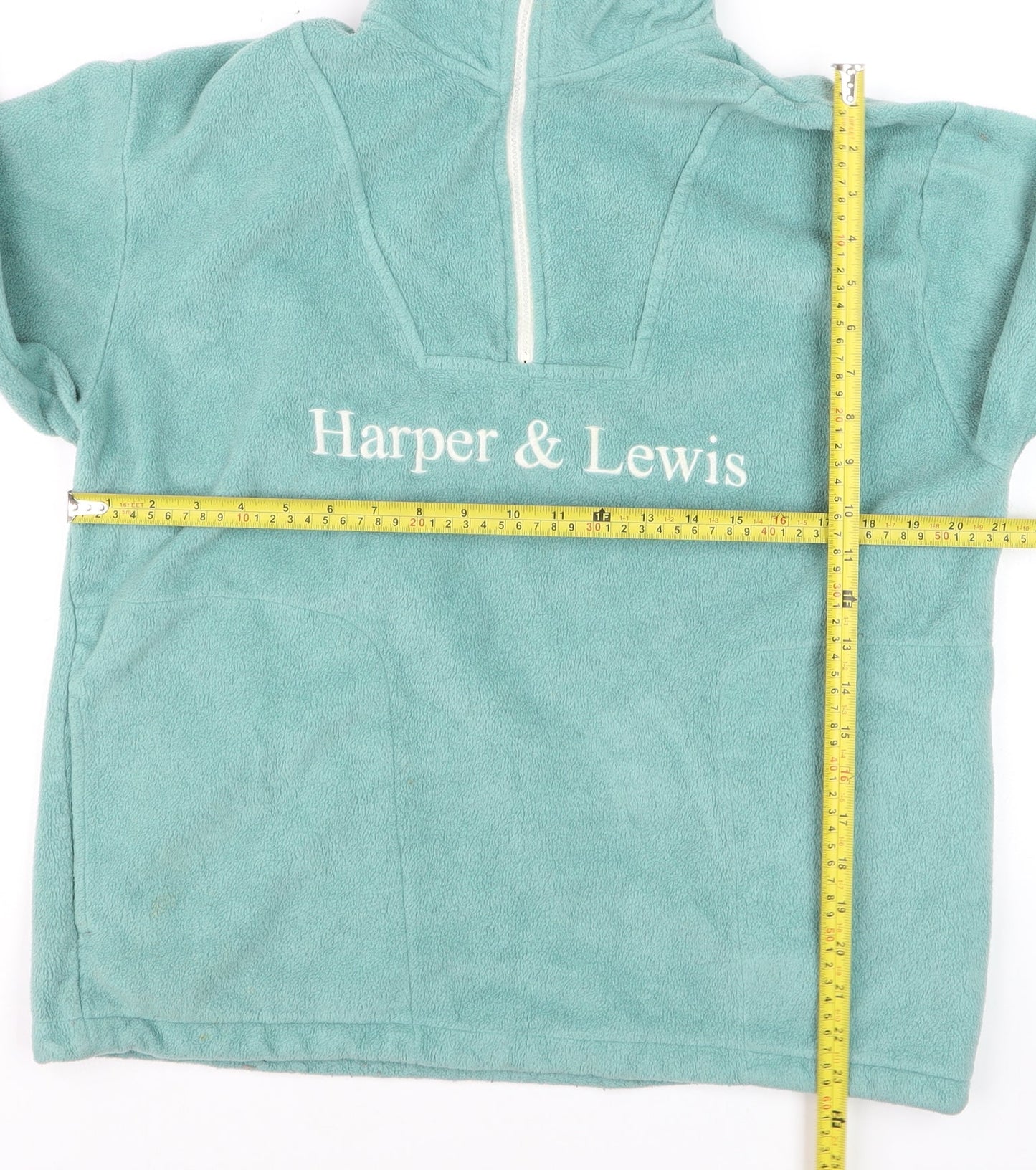 Harper & Lewis Men's Green Fleece 1/2 Zip Pullover Sweatshirt M
