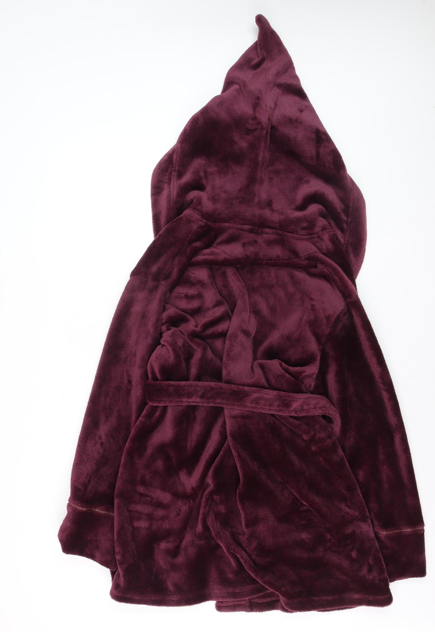 Harry Potter Girls Red Hooded Velour Robe 12 Years Winter Belted Hogwarts Nightwear