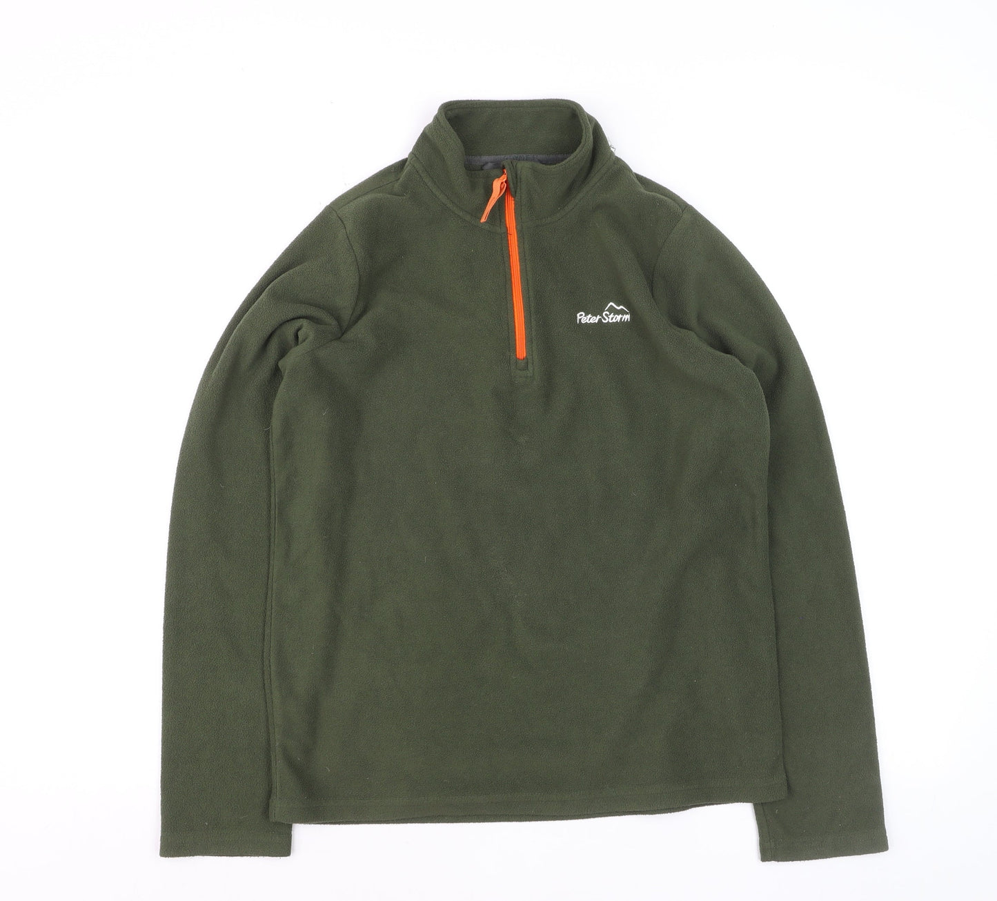 Peter Storm Boys Green Fleece 1/4 Zip Pullover Sweatshirt 10-11 Years