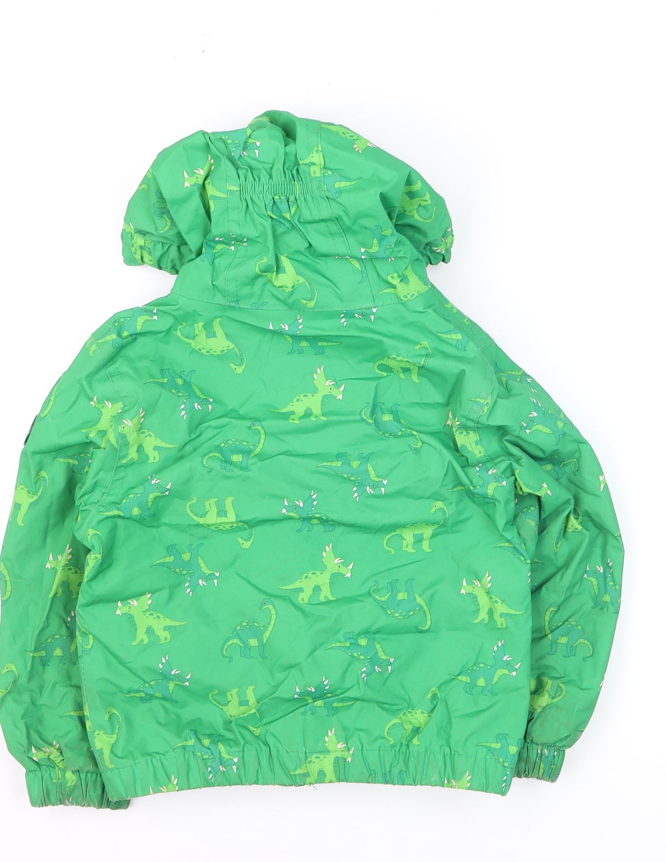 Regatta Unisex Baby Green Dinosaur Rain Coat Jacket 4 Plus Hooded Polyester
