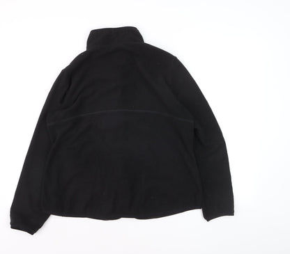 Marks & Spencer Goodmove Men's Black Fleece Track Jacket Size L