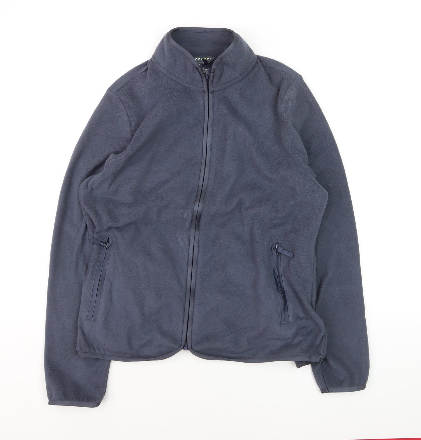 Marks and Spencer Goodmove Women's Navy Fleece Full Zip Sweatshirt Size 14