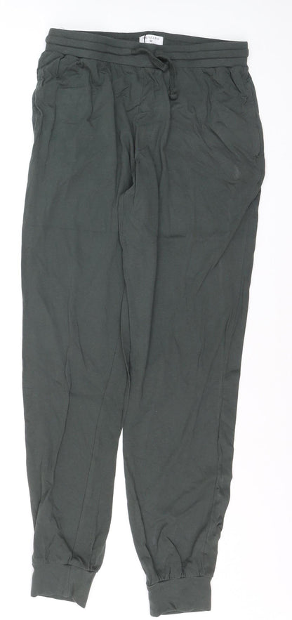 Preloved Primark Women's Black Cotton Jogger Style Leggings Size M - Front