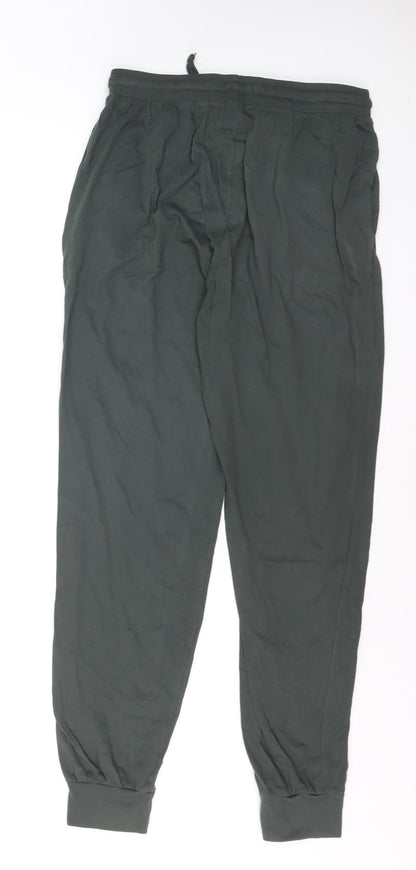 Preloved Primark Women's Black Cotton Jogger Style Leggings Size M - Detail