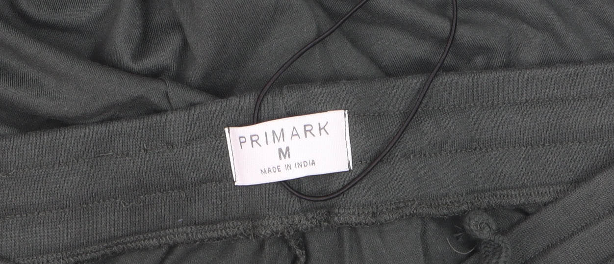 Primark Women's Black Cotton Jogger Style Leggings Size M