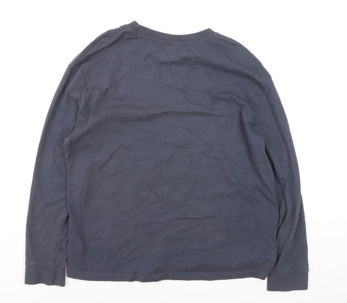 Marks and Spencer Girls Grey Stitch Long Sleeve T-Shirt 12-13 Years