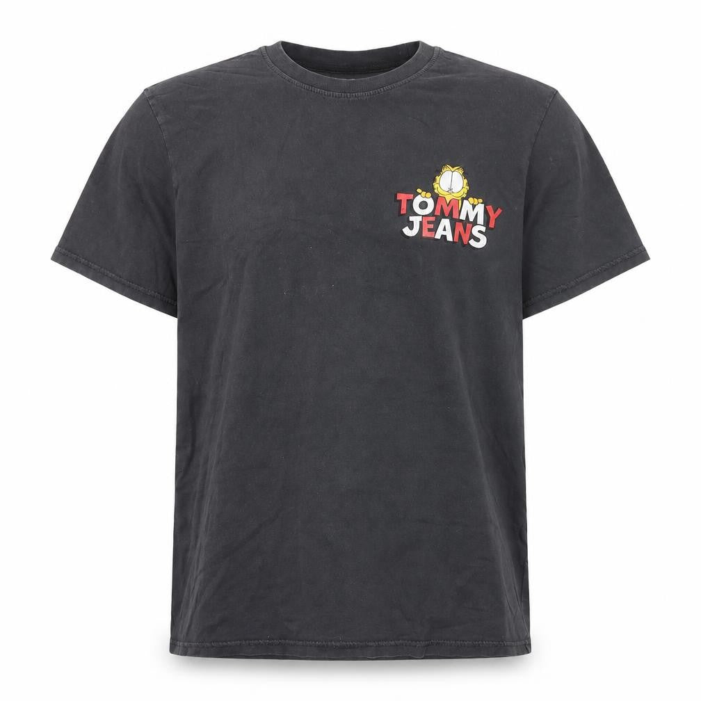 Tommy Jeans Men’s Black Garfield Graphic Cotton T-Shirt Size M