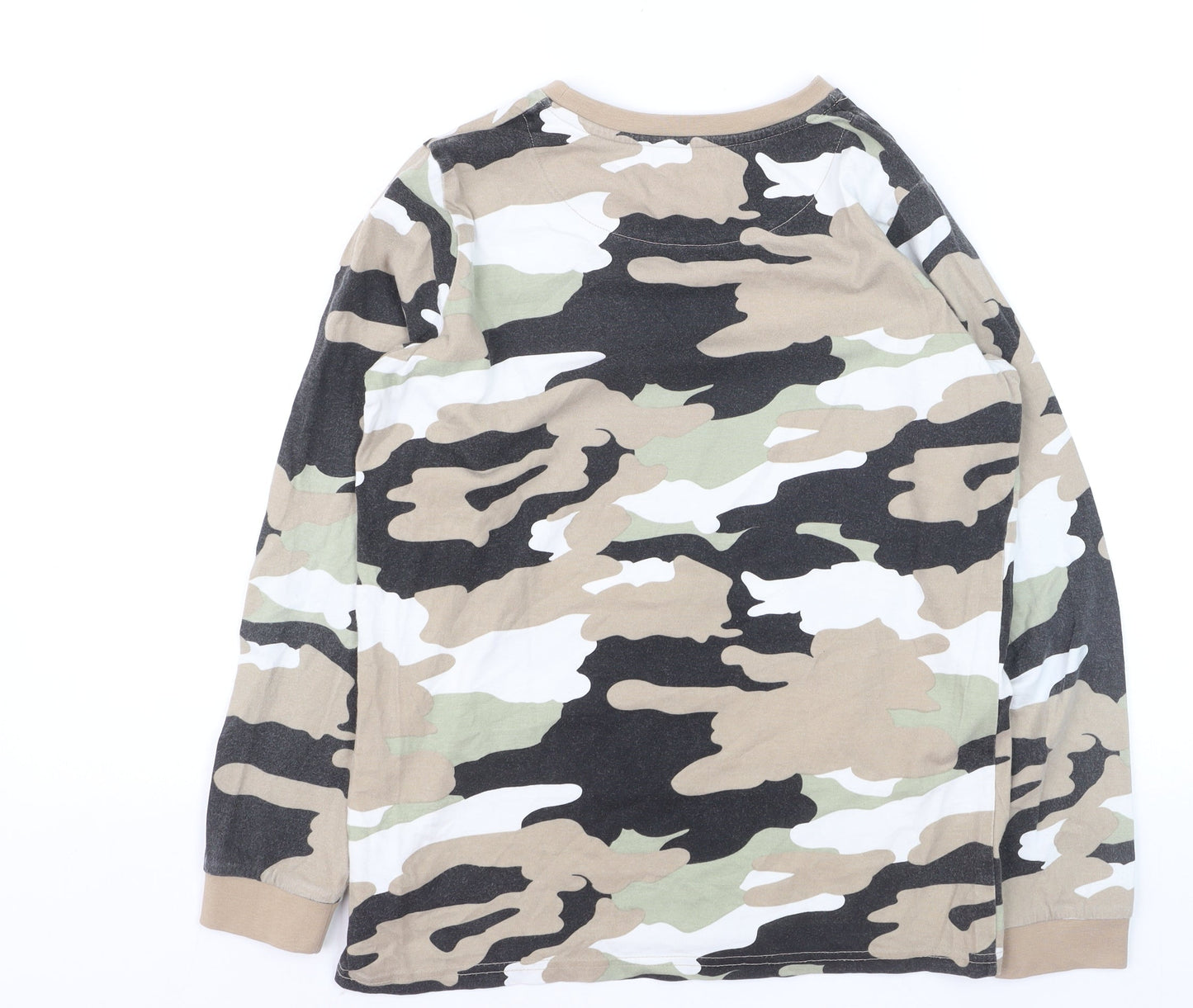 Marks and Spencer Boys Multicoloured Camouflage Long Sleeve T-Shirt 11-12 Years
