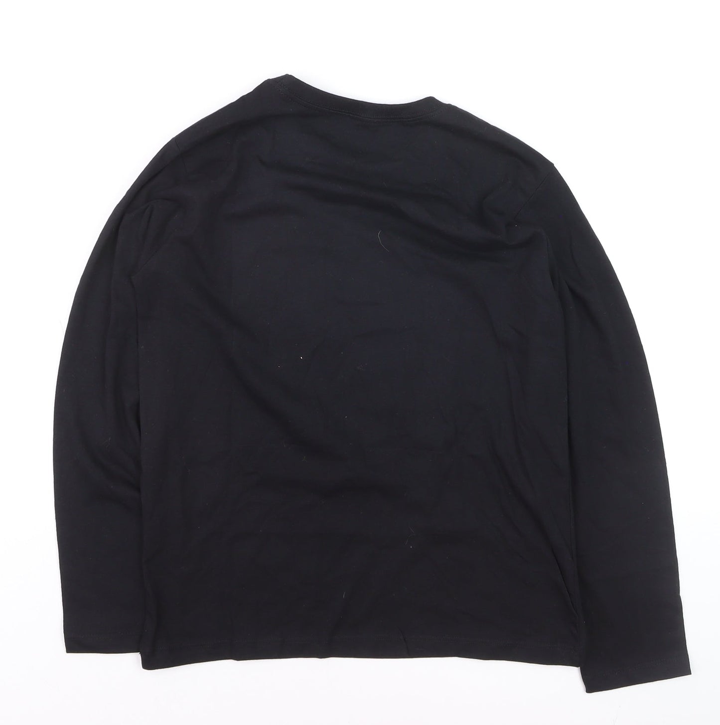 Snooze Time Boys Black Game Day Long Sleeve Cotton T-Shirt 11-12 Years