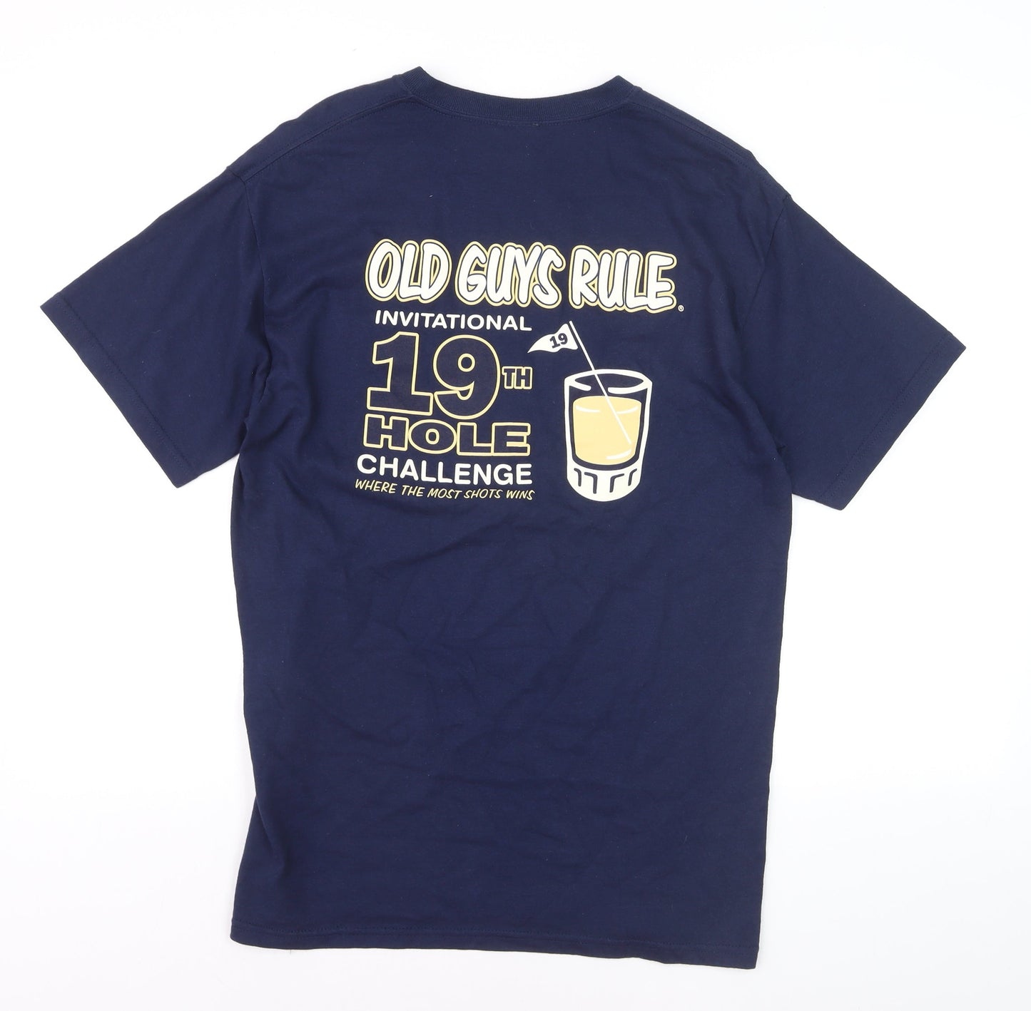 Old Guys Rule Men's Navy 19th Hole Challenge Cotton T-Shirt Size M
