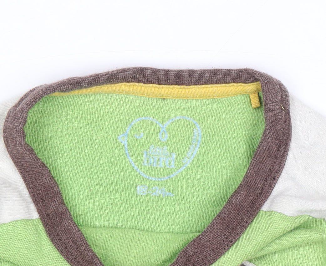 Little Bird Unisex Baby Green Long Sleeve Graphic T-Shirt 18-24 Months