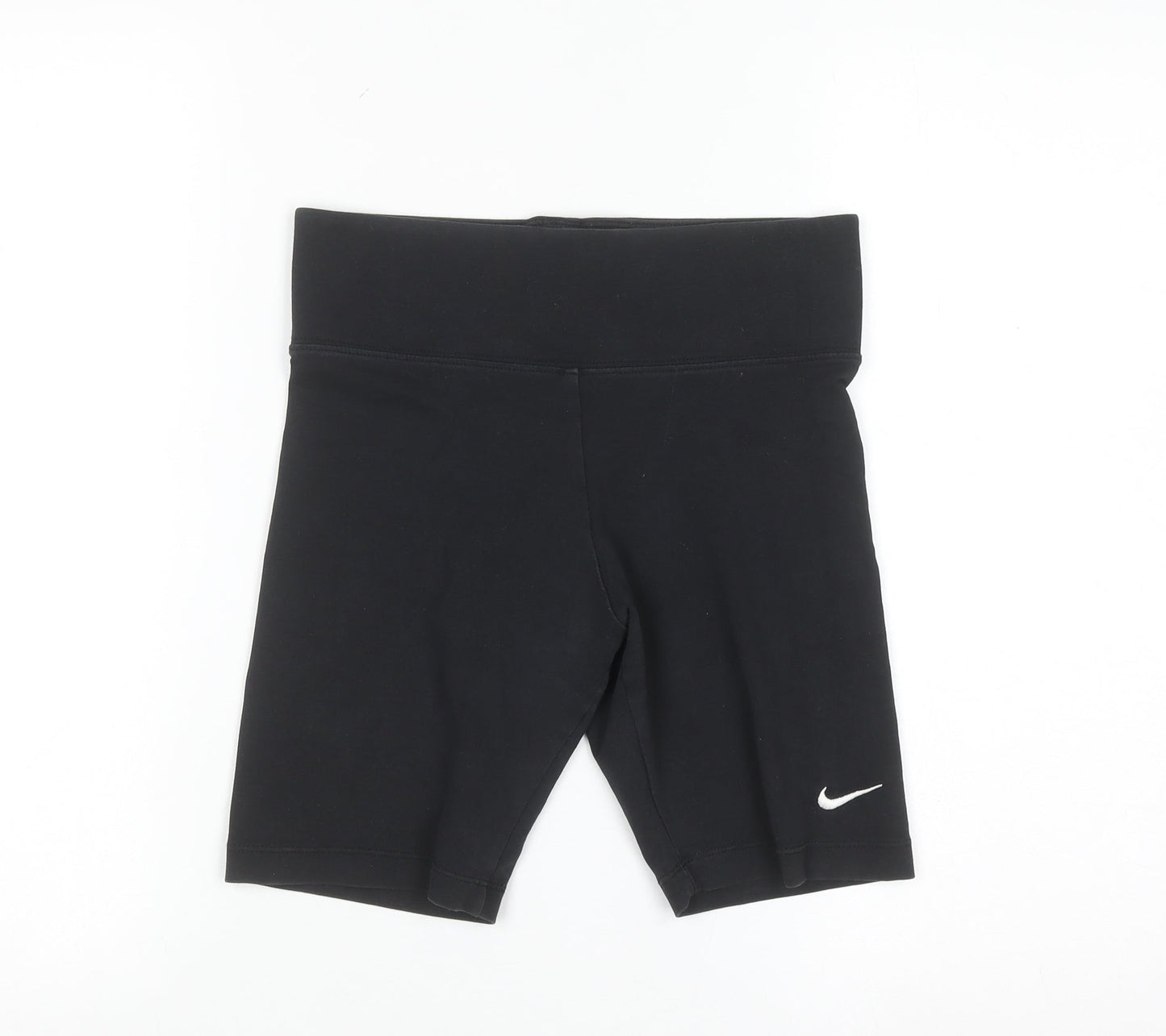 Nike Womens Black Small Biker Shorts Stretch Gym Training Activewear