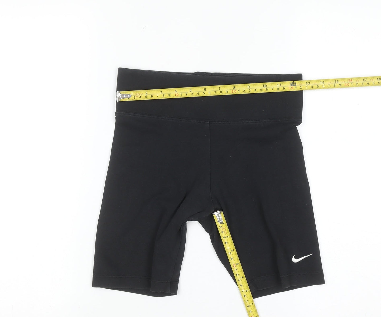 Nike Womens Black Small Biker Shorts Stretch Gym Training Activewear