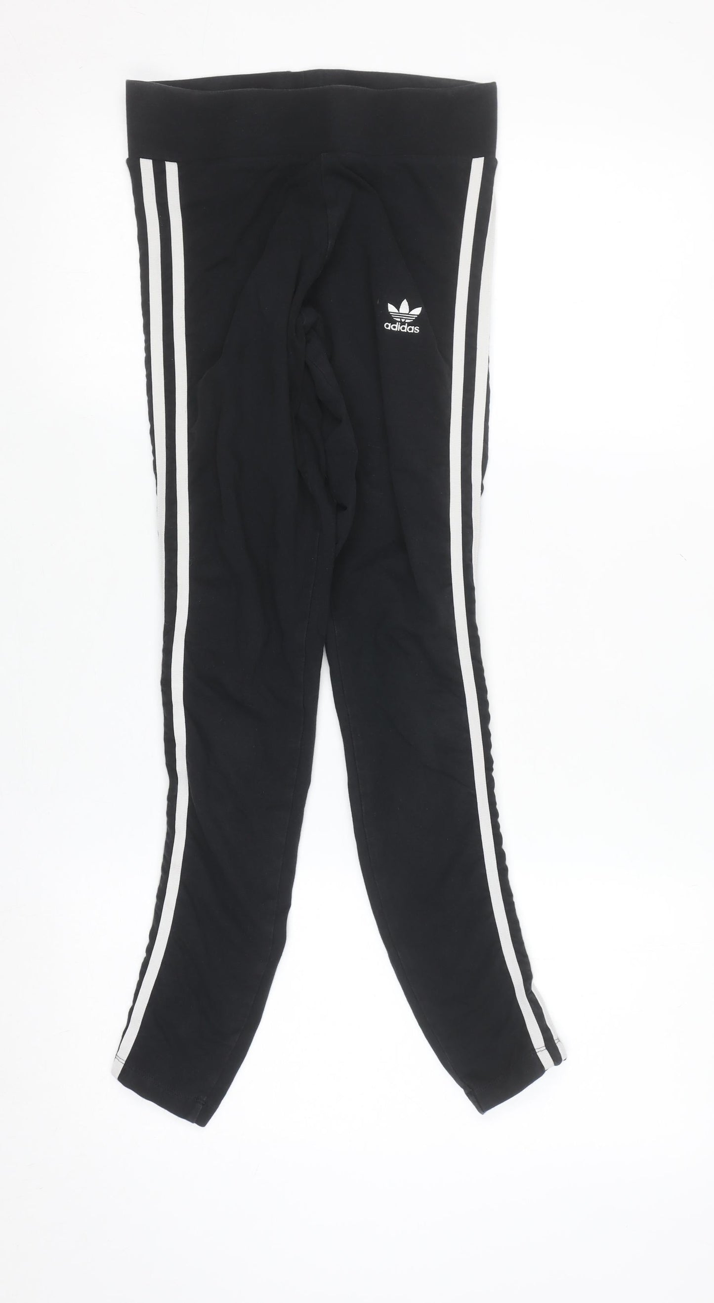 Adidas Women’s Black Ankle Leggings Size 8 Stretch Cotton