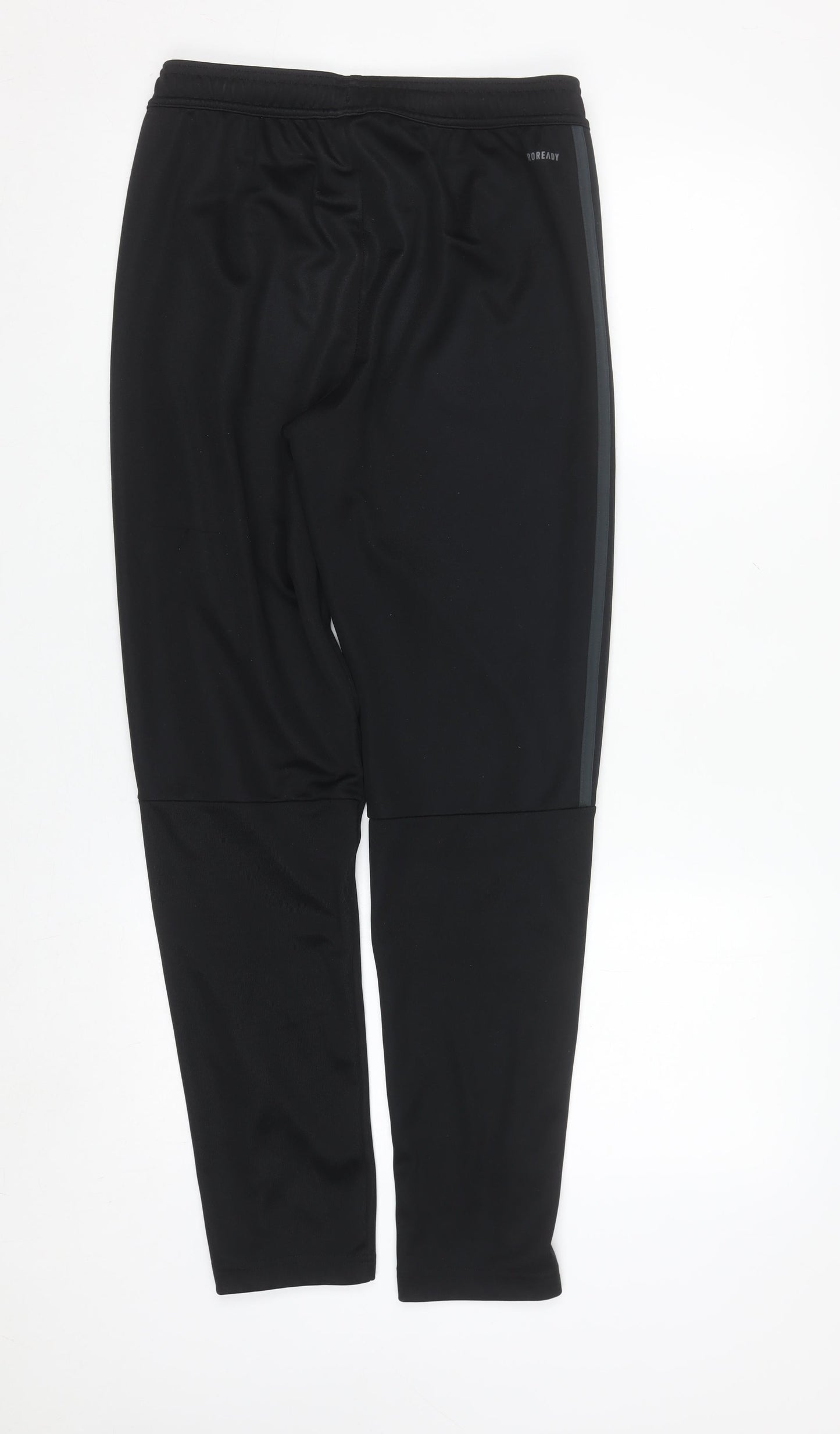 adidas Boys Black 13-14 Years Tapered Track Pants 100% Recycled Polyester