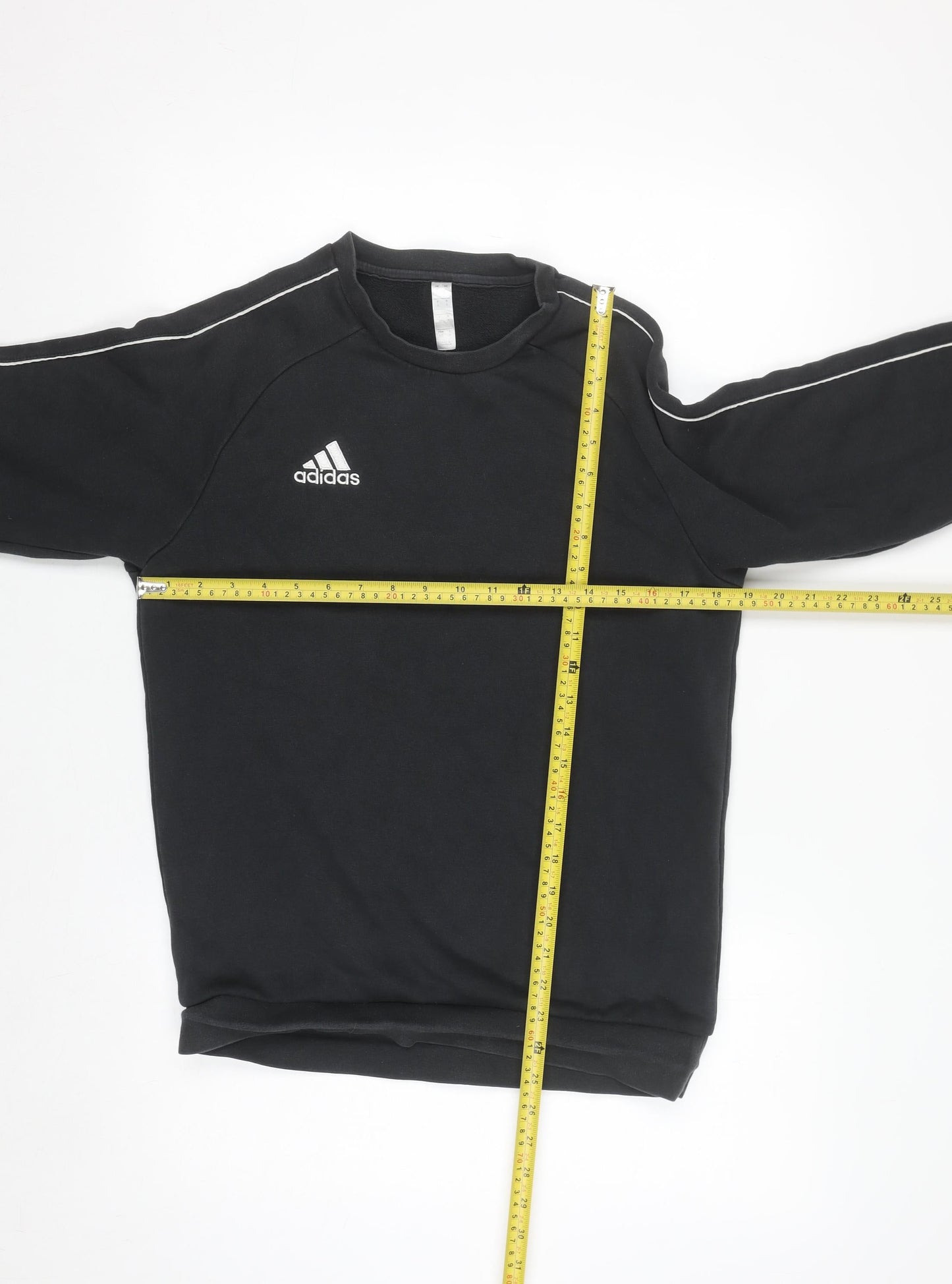 Adidas Mens Black Crew Neck Pullover Sweatshirt Size L