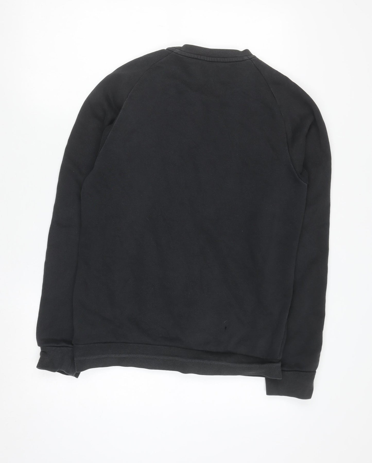 Adidas Mens Black Crew Neck Pullover Sweatshirt Size L