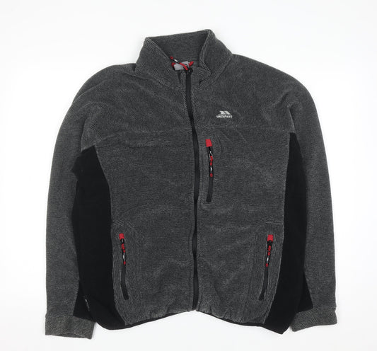 Trespass Men's Grey XL Full Zip Fleece Sweatshirt Outdoor Hiking Top