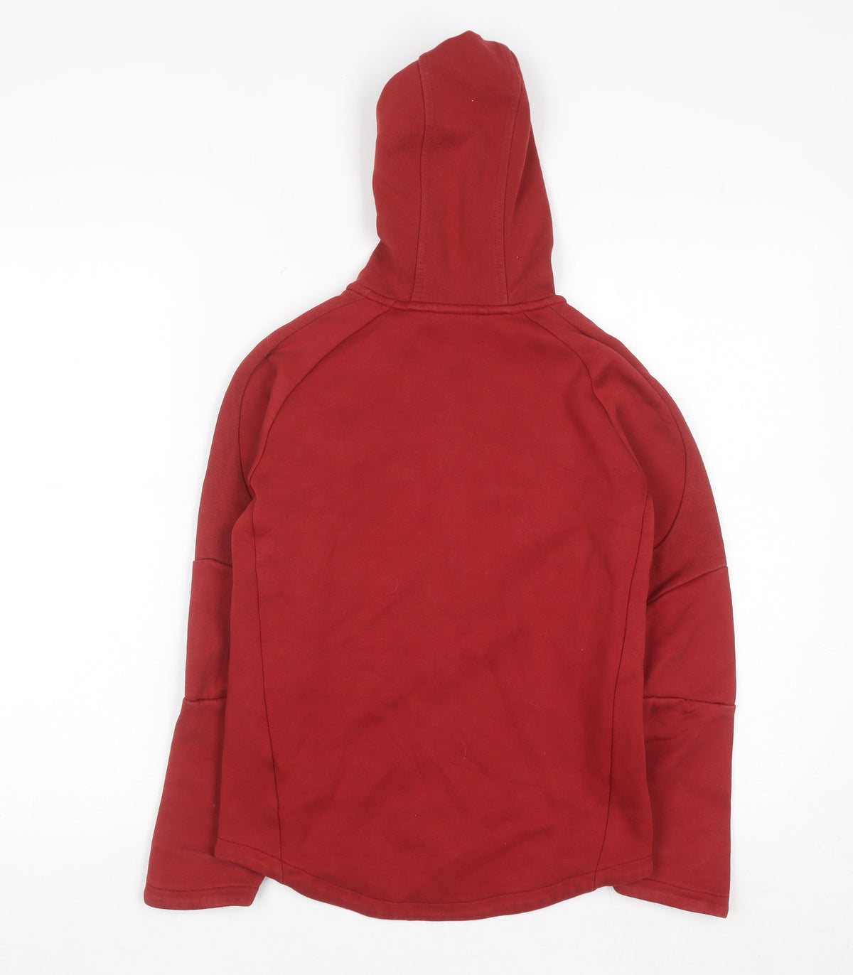 Puma Boys Red Full Zip Hoodie 11-12 Years Cotton Blend Sportswear