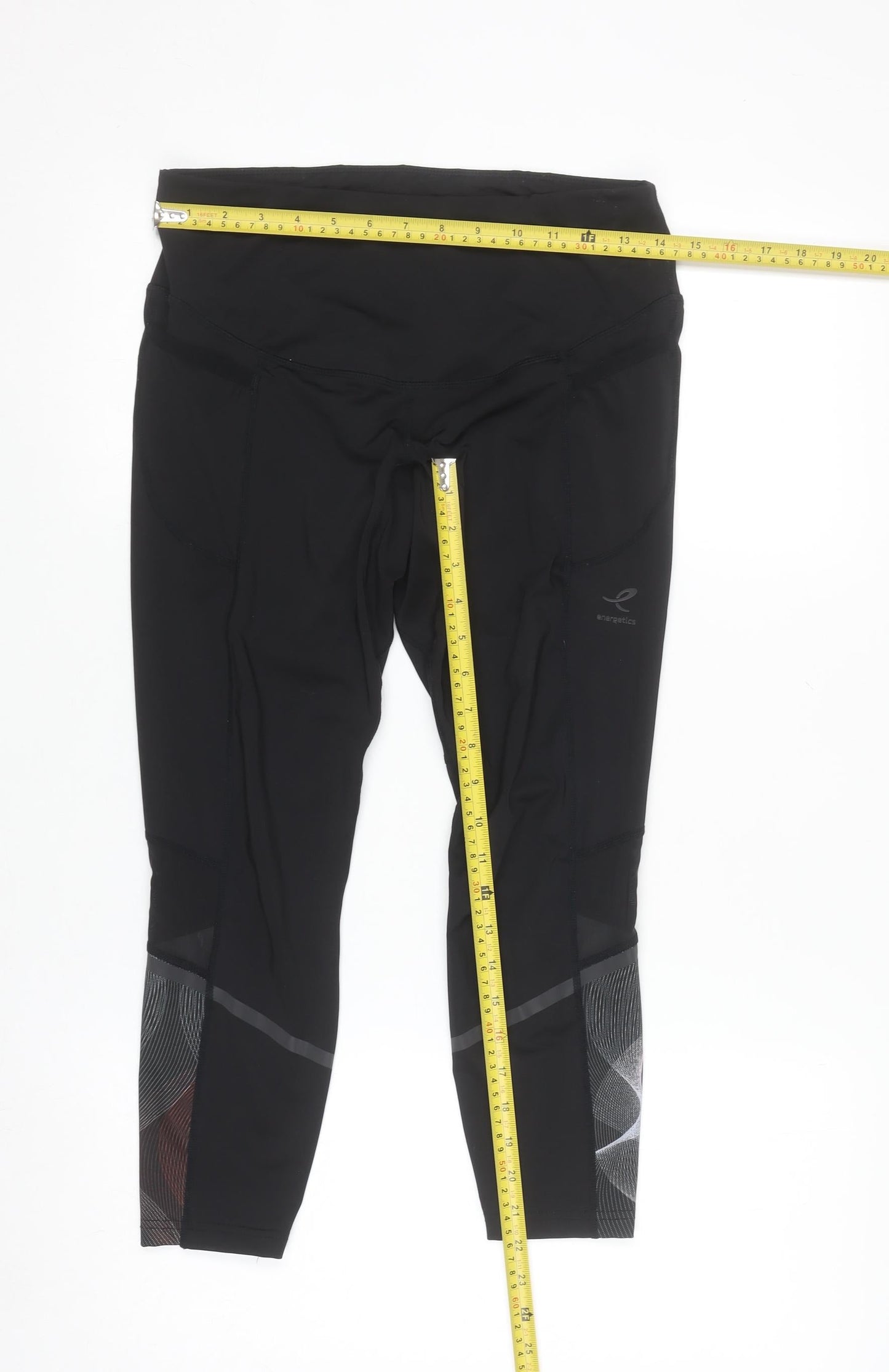 Energetics Women's Black Running Leggings Size 10 DRYPLUS