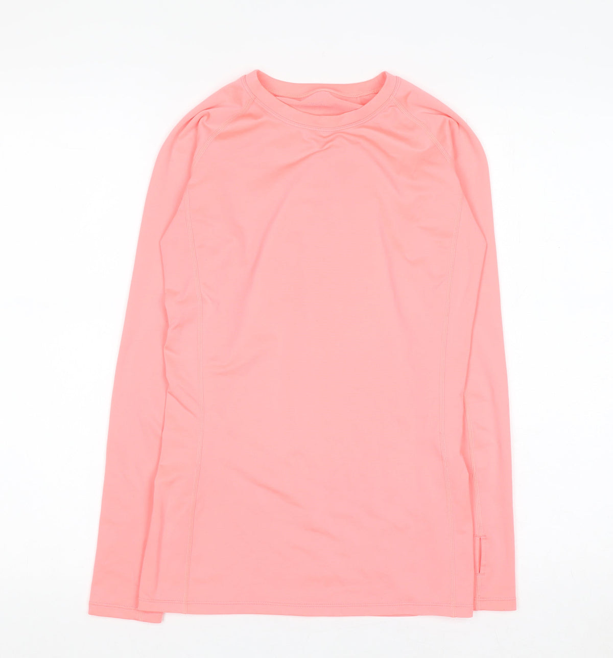 Dunnes Women's Pink Long Sleeve Active T-Shirt XS