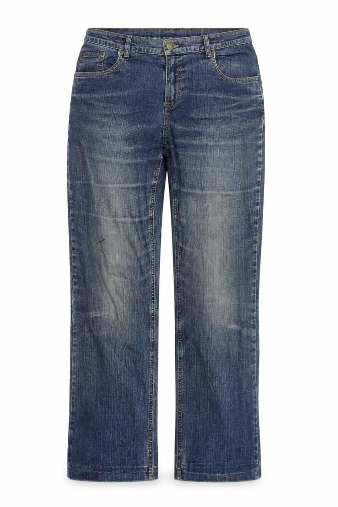 Falls Creek Women's Blue Straight Stretch Denim Jeans Size 12