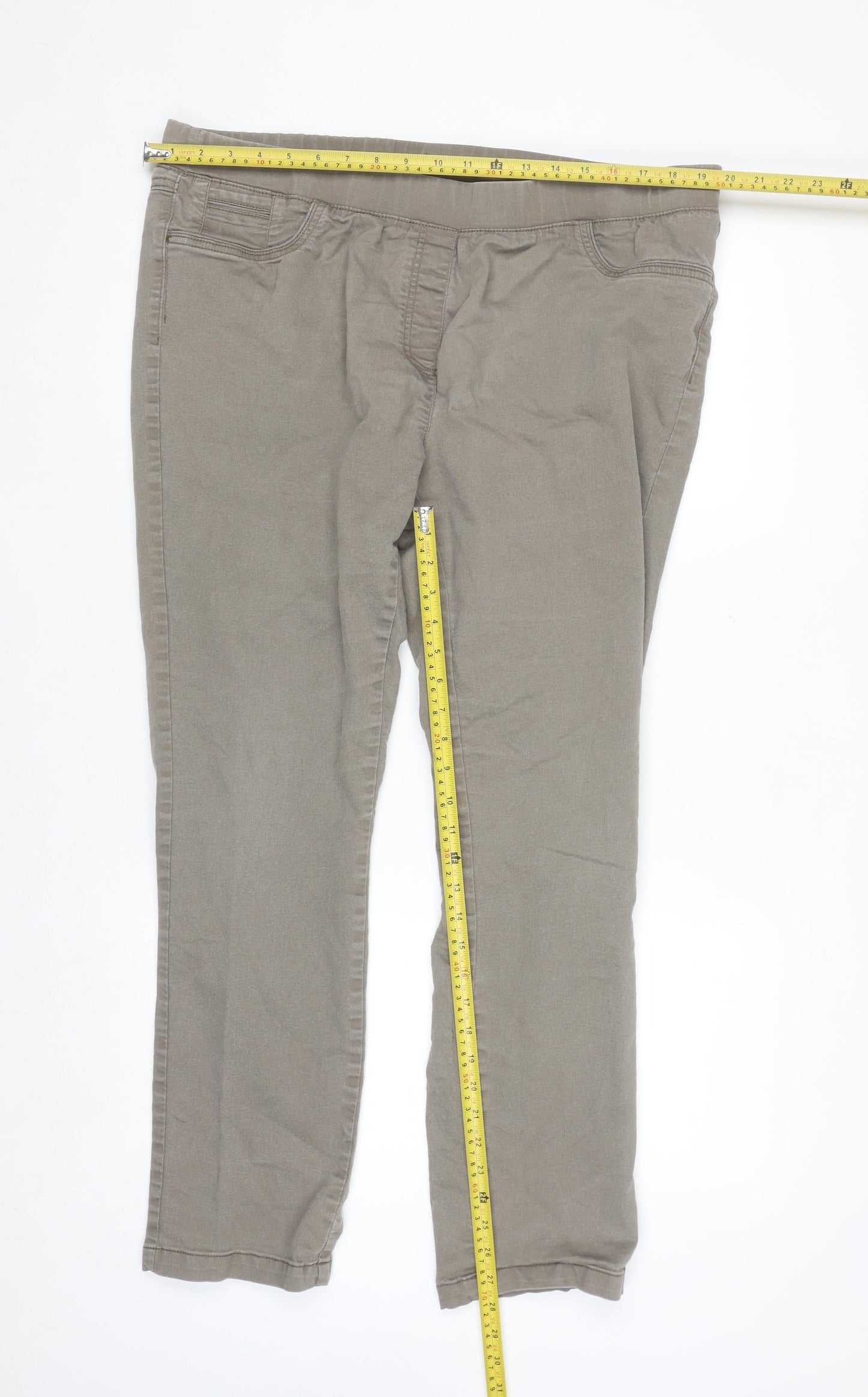 Punt Roma Men Beige XL Regular Fit Chino Trousers