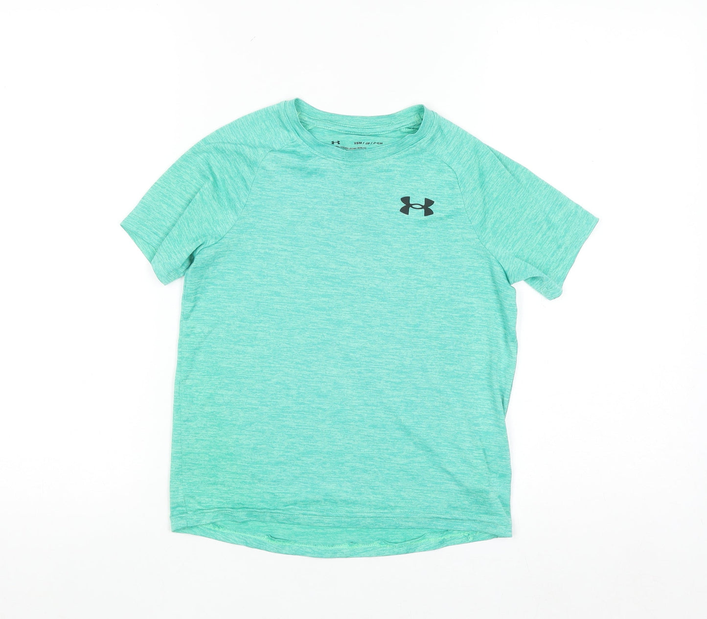 Under Armour Boys Green Short Sleeve Loose Fit T-Shirt Size Small