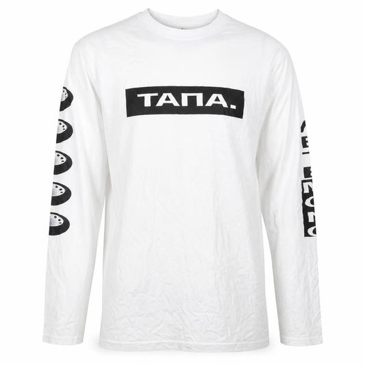 SOL'S Men's White XL Long Sleeve Graphic Print Top