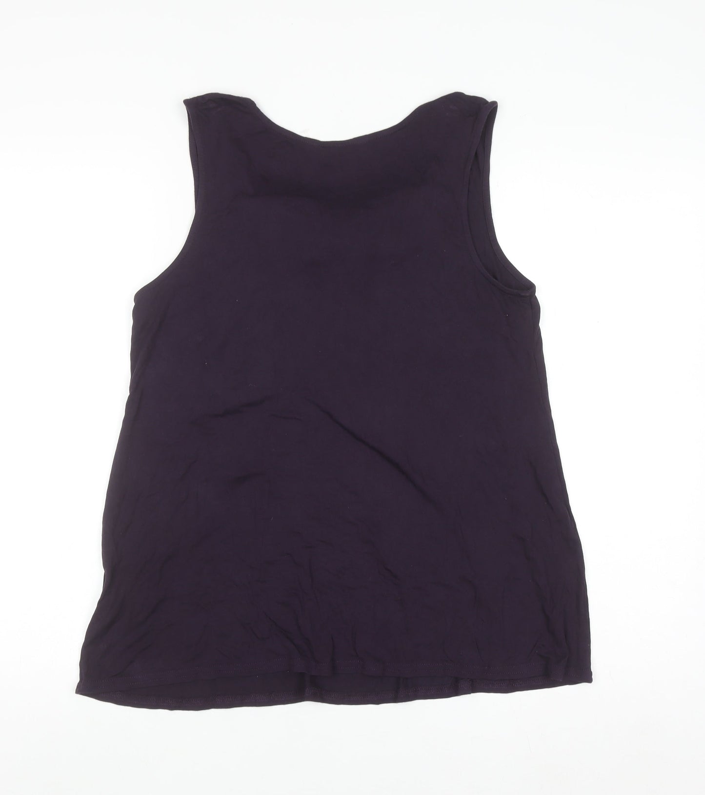 Inspire Women's Purple Sequin Bow Sleeveless Camisole Top Size 18