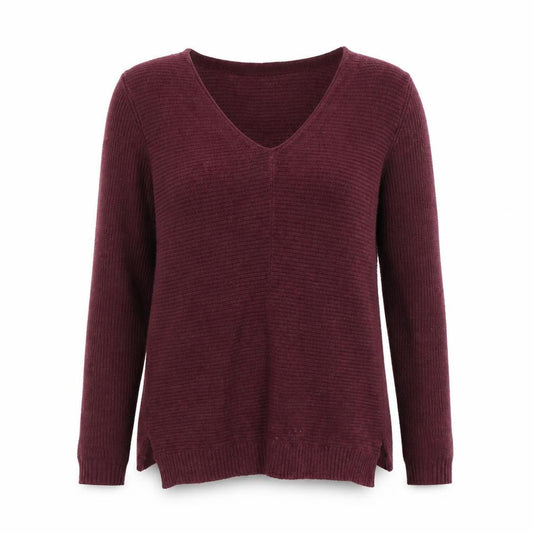FatFace Women’s Purple V-Neck Knit Jumper Size 6