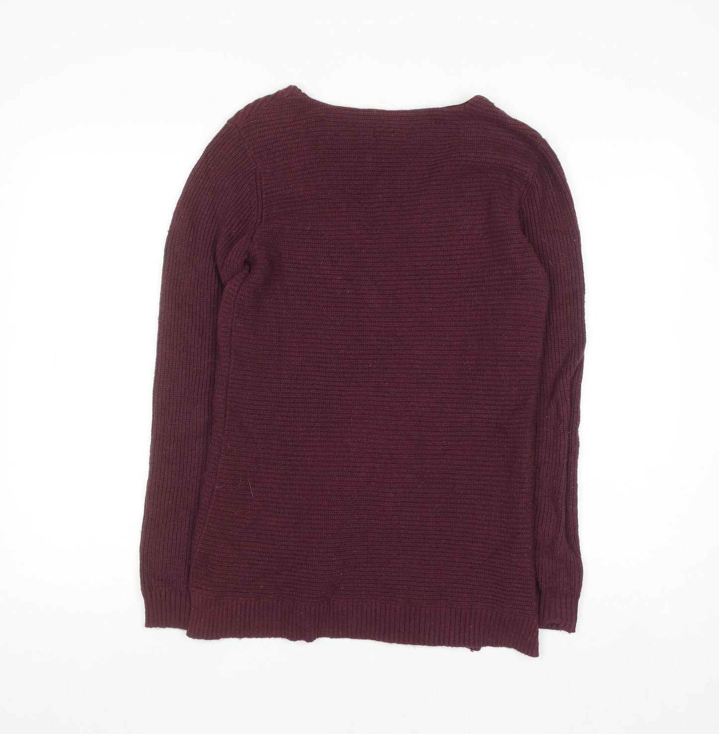 Fat Face Women’s Purple V-Neck Knit Jumper Size 6
