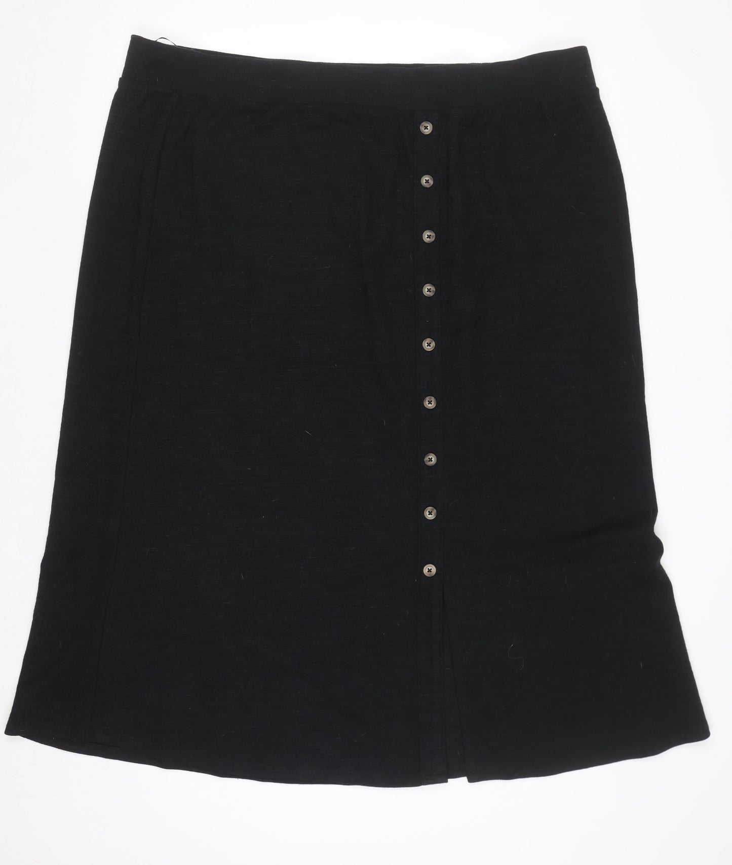 Dunnes Womens Black 2XL Knee Length Button Pencil Skirt