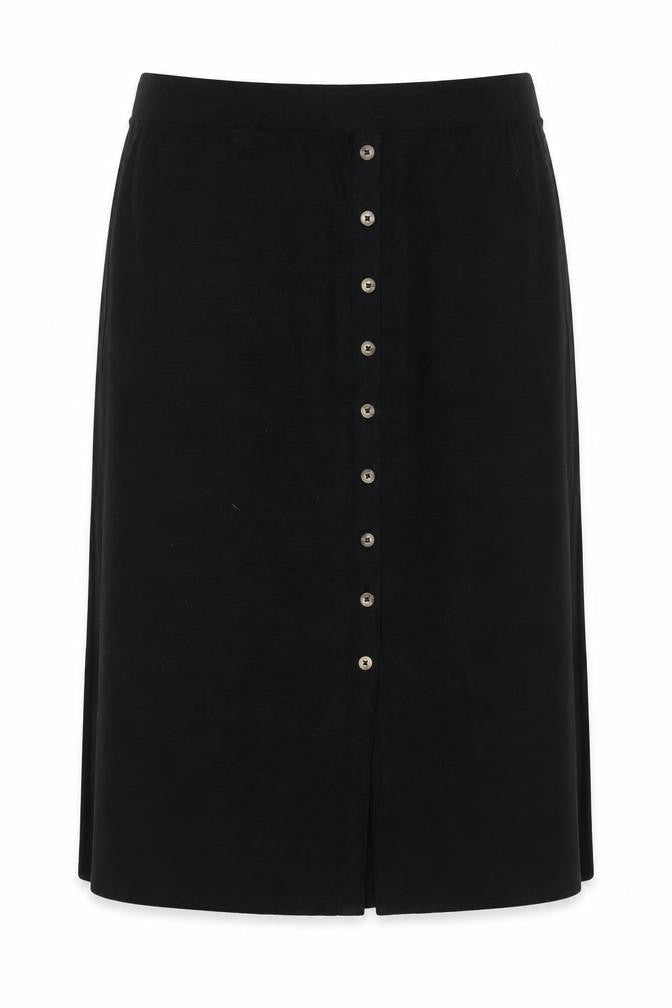 Dunnes Womens Black 2XL Knee Length Button Pencil Skirt