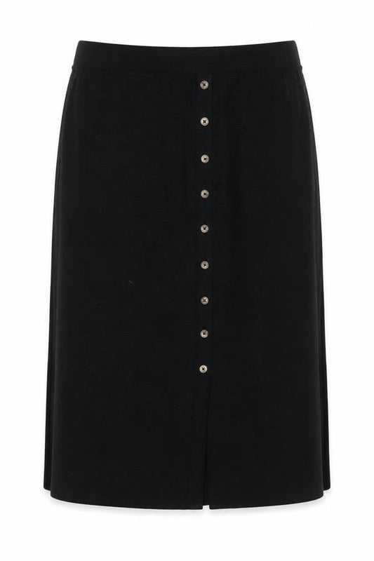 Dunnes Womens Black 2XL Knee Length Button Pencil Skirt