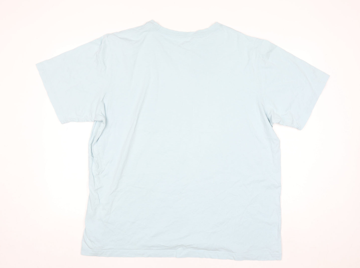 Lands' End Men's Blue Cotton Short Sleeve Crew Neck T-Shirt Size L