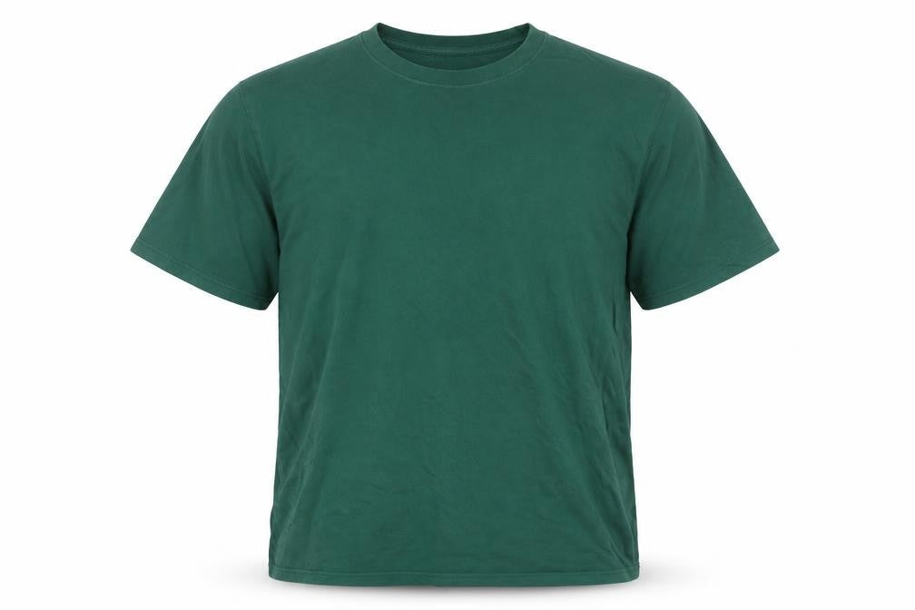 Lands’ End Men’s Green Cotton Crew Neck Short Sleeve T-Shirt Size L