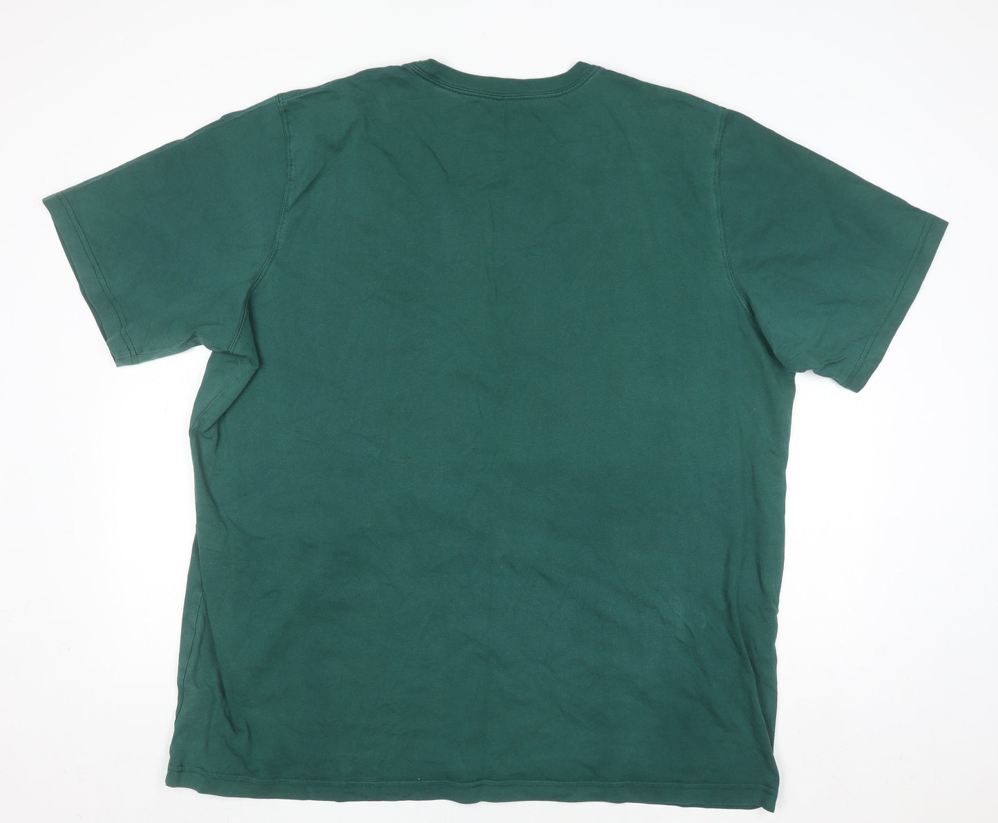 Lands’ End Men’s Green Cotton Crew Neck Short Sleeve T-Shirt Size L
