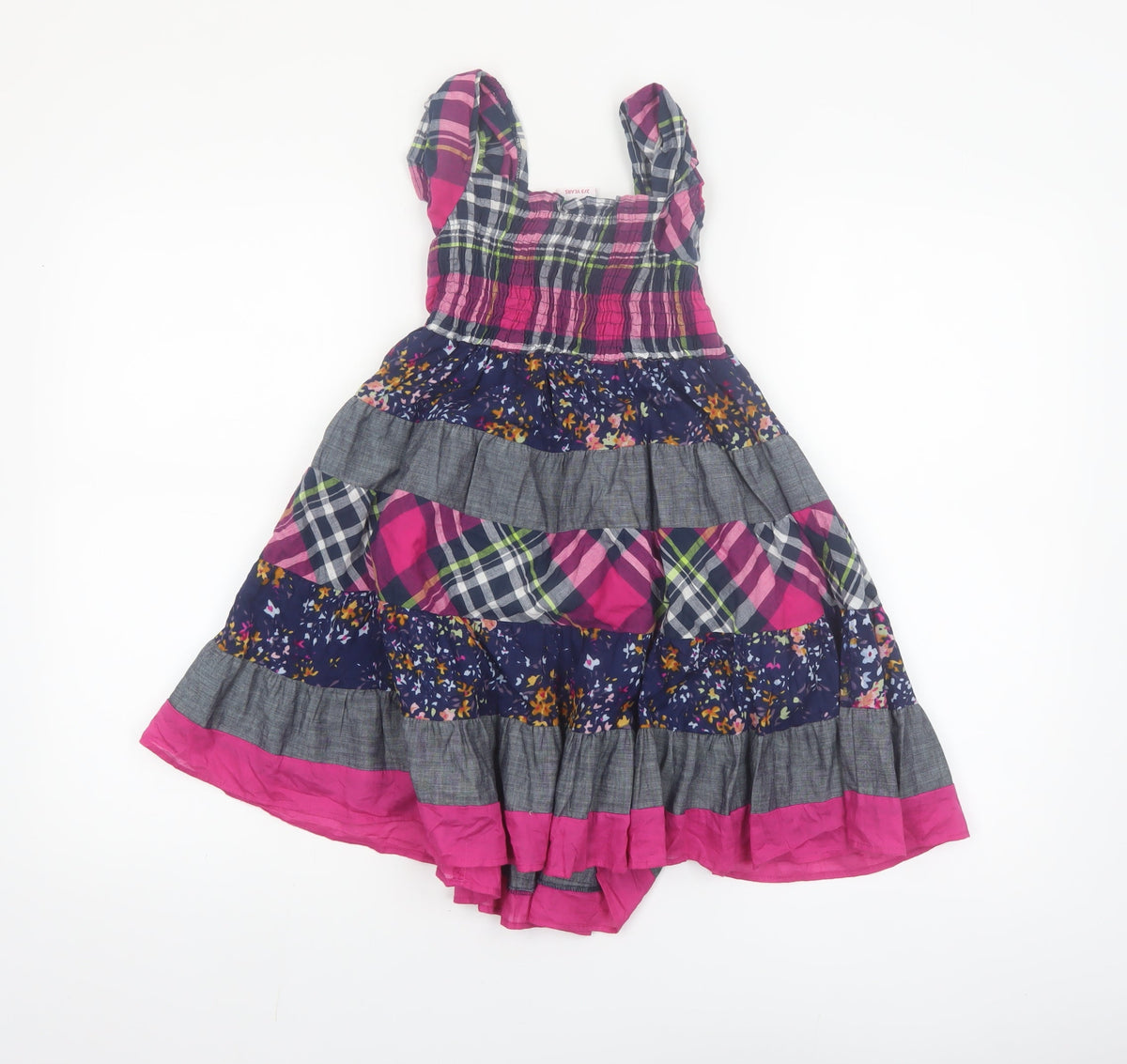 Cutey Couture Girls Multicoloured 2-3 Years A-Line Cotton Check Dress