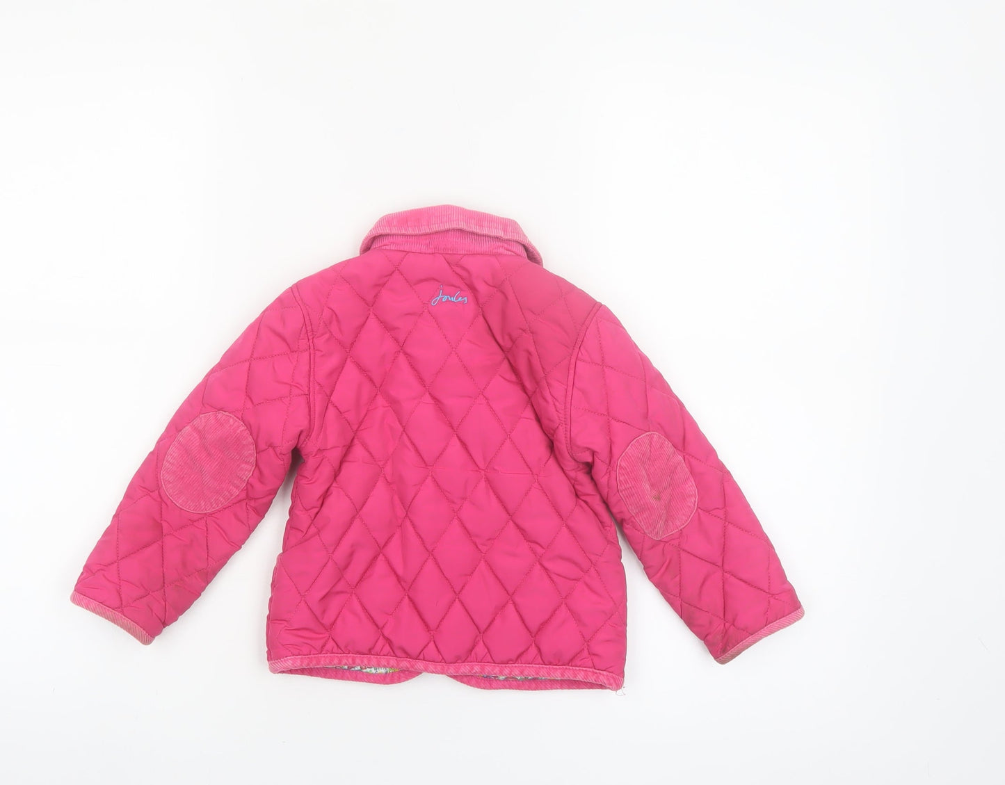 Joules Girls Pink Quilted Jacket 18-24 Months Padded Winter Coat