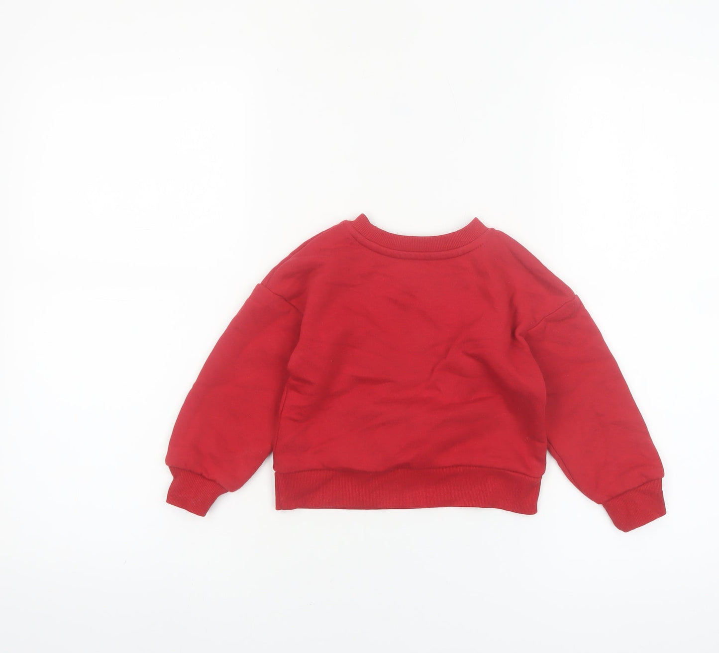 Disney Minnie Mouse Red Christmas Sweatshirt 18-24M Primark Baby Jumper