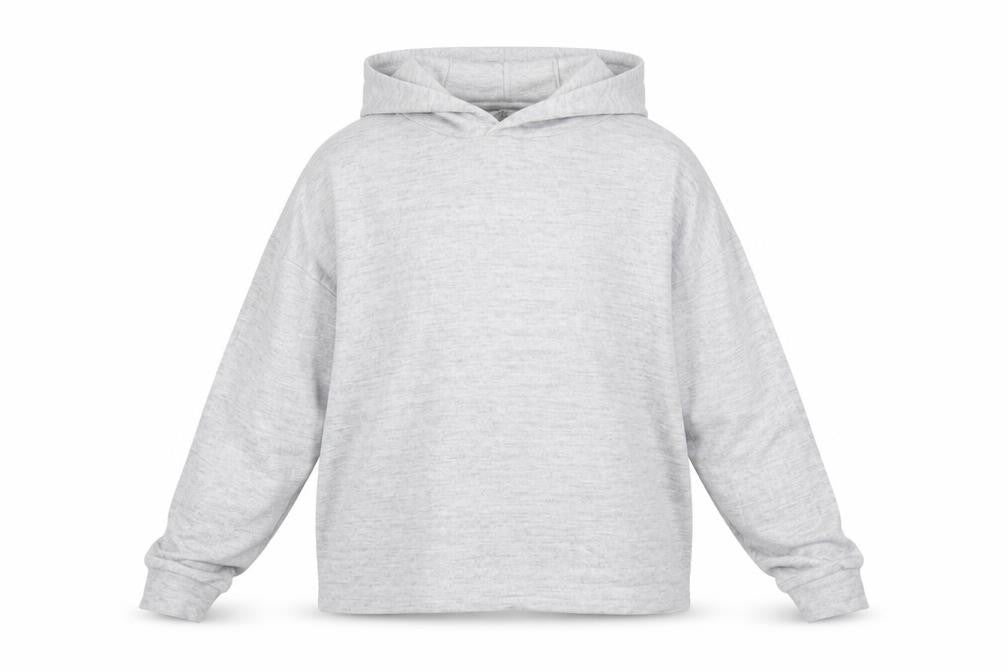 Marks & Spencer Girls Grey Long Sleeve Hooded Pullover Jumper 12-13 Years