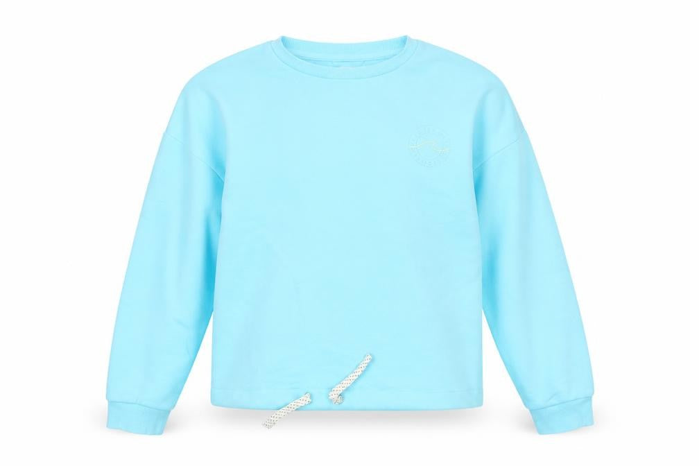 Marks & Spencer Girls Blue 12-13 Years Pullover Sweatshirt with Drawstring