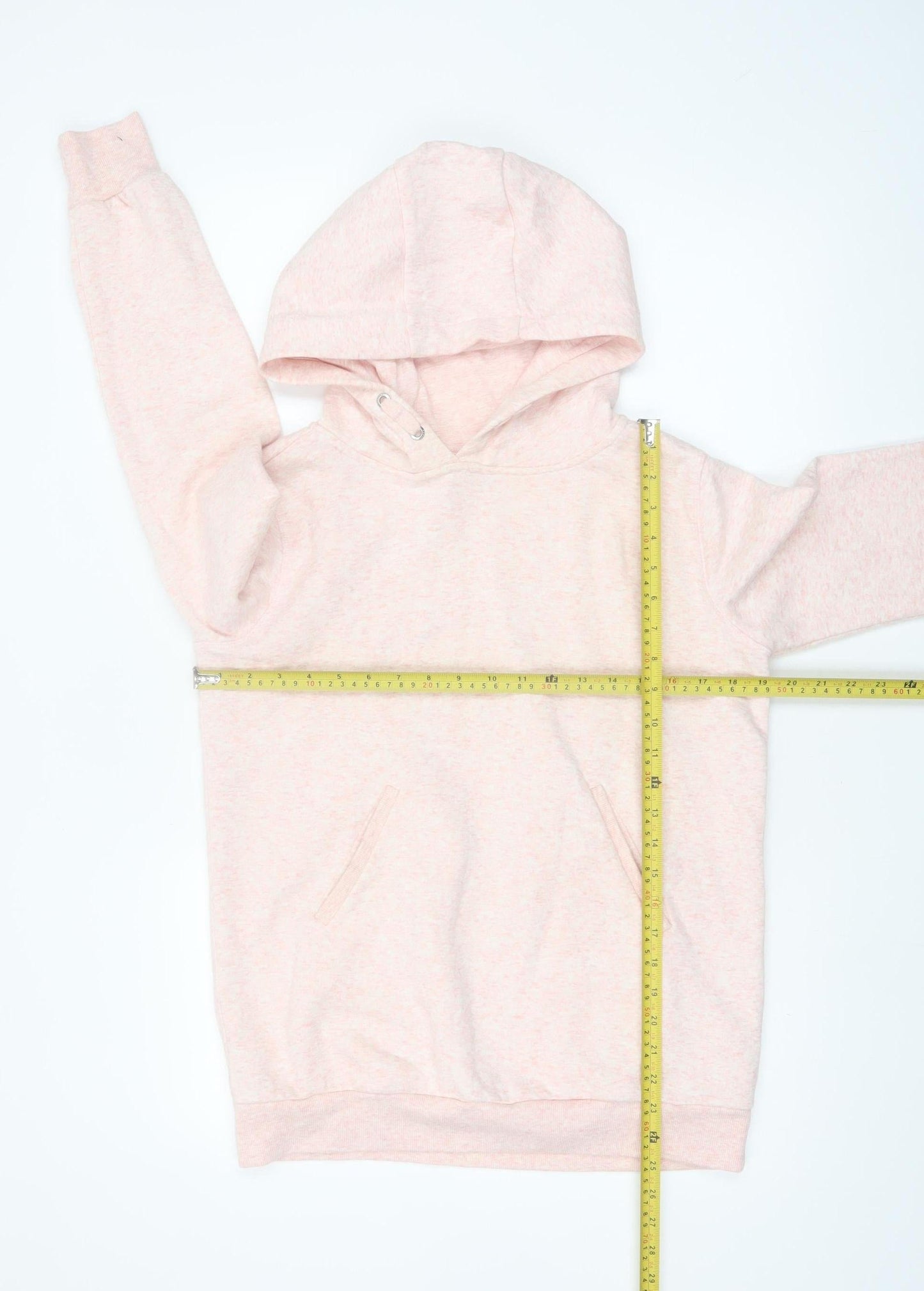 Reserved Girls Pink Pullover Hoodie Size 158cm Fleece Cotton Blend