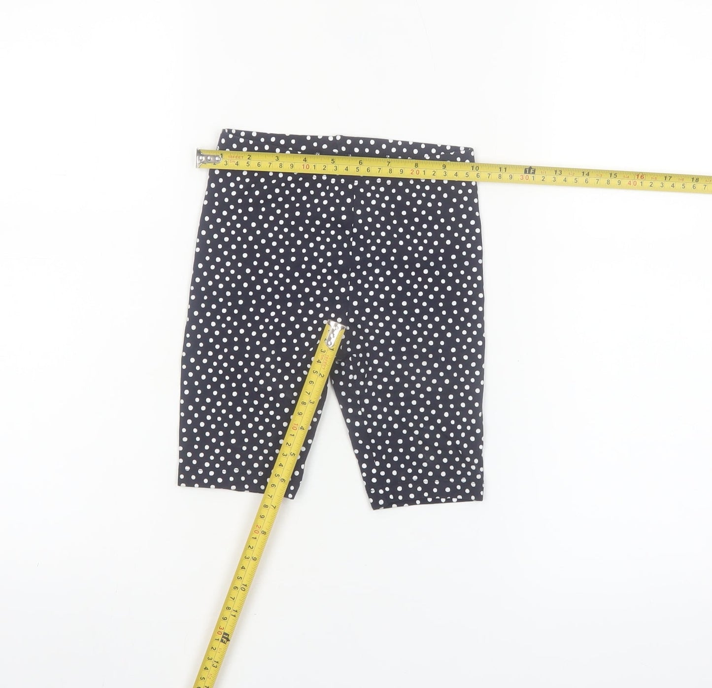 St. Bernard for Dunnes Girls Black Polka Dot Biker Shorts Age 5