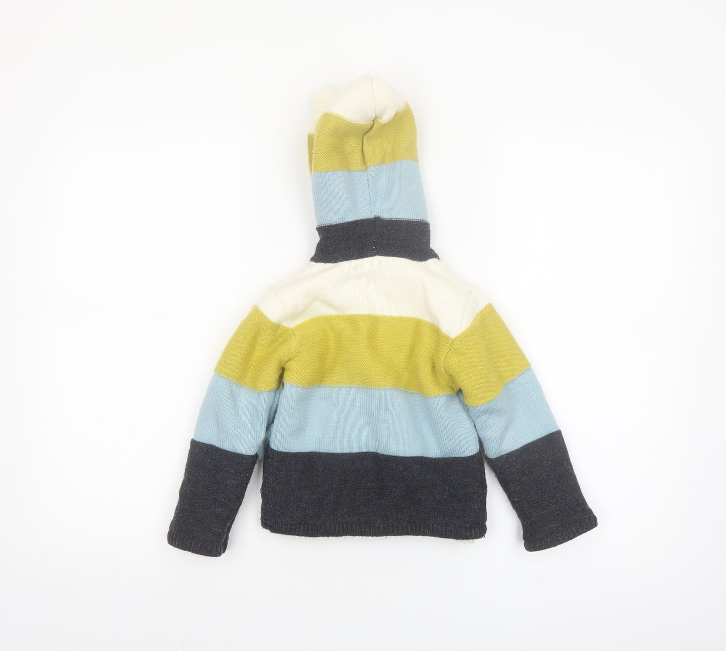 Nutmeg Unisex Baby Multicoloured Hooded Knit Cardigan 18-24 Months