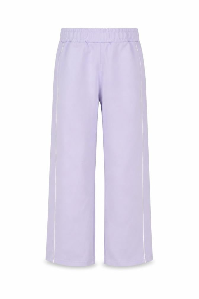 Dunnes Stores Girls Purple Sweatpants 7-8 Years Elastic Waist Side Stripe